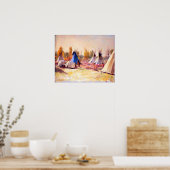 ジョセフ・ヘンリー・シャープ・ザ・ブルー・テペ ポスター (キッチン)