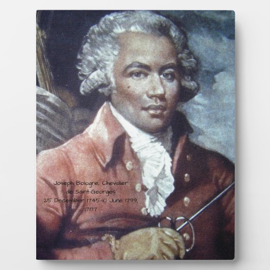 ジョセフ・ボローニュ・シェヴァリエ・ド・サン・ジョルジュ フォトプラーク (正面)