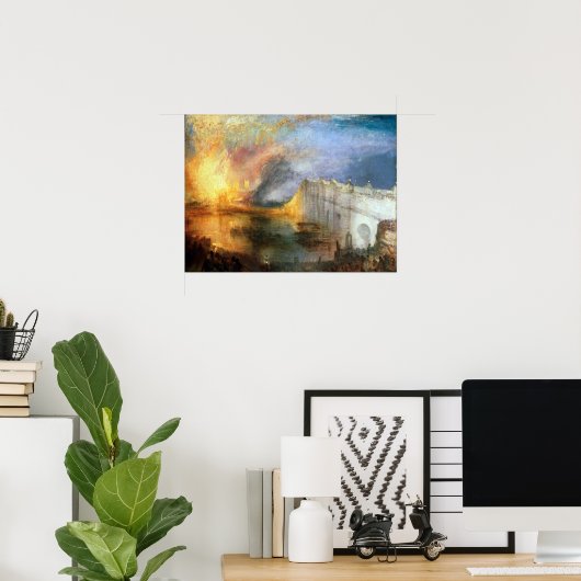 ジョセフ・マロード・ウィリアム・ターナーザバーニング ポスター (ホームオフィス)