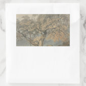 ジョセフ・マロード・ウィリアム・ターナー素晴らし- A Tree 長方形シール (バッグ)