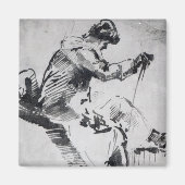 ジョセフ・マロード・ウィリアム・ターナー |着席した男性 マグネット (正面)