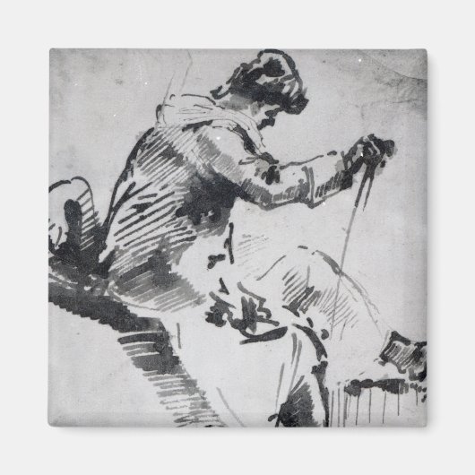 ジョセフ・マロード・ウィリアム・ターナー |着席した男性 マグネット (正面)