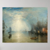 ジョセフ・マロード・ウィリアム・ターナー – Keelmen Heaving ポスター (正面)