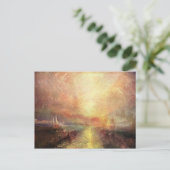 ジョセフ・マロード・ターナー – ヨットがコーズに接近 ポストカード (スタンド正面)