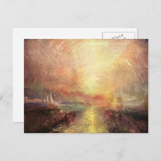 ジョセフ・マロード・ターナー – ヨットがコーズに接近 ポストカード (正面/裏面)