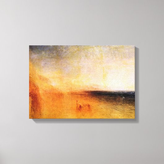 ジョセフ・マロード・ターナー – ヨーロッパとブル キャンバスプリント (正面)