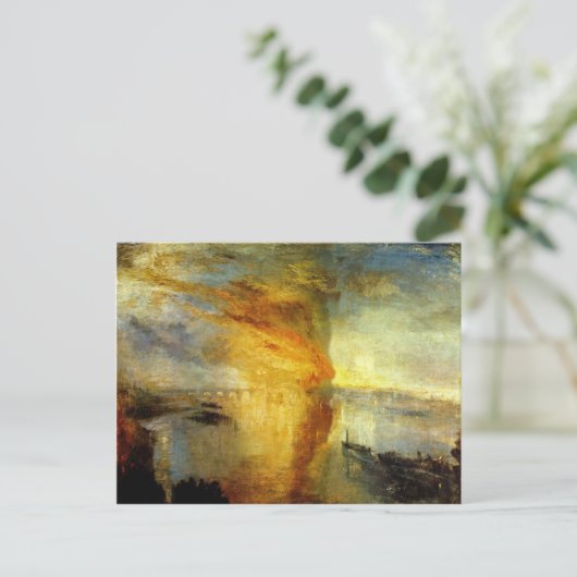 ジョセフ・マロード・ターナー – 国会議事堂での発砲 ポストカード (スタンド正面)