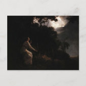 ジョセフ・ライト – ミルトンのコムスの女性 ポストカード (正面)