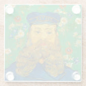 ジョセフ・ローリン – ヴァンゴッホ- c1889 ガラスコースター (裏面)