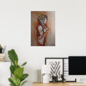 ジョセフC.ケニ絵画オン著「歌唱戦士」 ポスター (ホームオフィス)