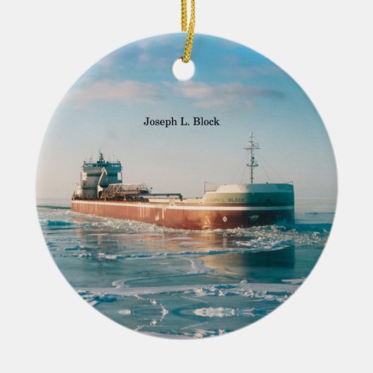 ジョセフL.ブロックオーナメント セラミックオーナメント (正面)