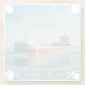 ジョセフL.ブロックガラスコースター ガラスコースター (裏面)