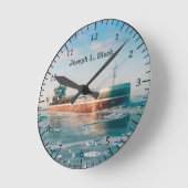 ジョセフL.ブロック時計 ラウンド壁時計 (傾斜)