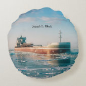 ジョセフL.丸い枕をブロック ラウンドクッション (裏面)