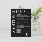 ジョセリンモダンブ結婚ラック エンクロージャーカード (スタンド正面)