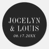 ジョセリンモダンブ結婚ラック ラウンドシール (正面)