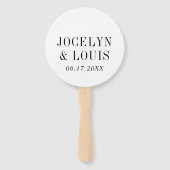 ジョセリン黒白モダン結婚ズ ハンドファン (正面)