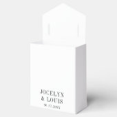 ジョセリン黒白モダン結婚ズ フェイバーボックス (オープン)