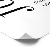 ジョセリン黒白モダン結婚ズ ポスター (角)