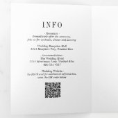 ジョセリン黒白モダン結婚ズ 三つ折り招待状 (内部最初)