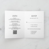 ジョセリン黒白モダン結婚ズ 招待状 (内部)