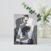 ジョゼットフアン・グリス・キュービズムポートレート ポストカード (スタンド正面)