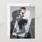 ジョゼットフアン・グリス・キュービズムポートレート ポストカード (正面/裏面)