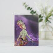 ジョゼット、1920Sモデル：フランスの素敵な春アイリス ポストカード (スタンド正面)