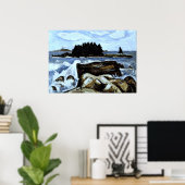 ジョタム島(現在のキツネ)、インディアンポイント外 ポスター (ホームオフィス)