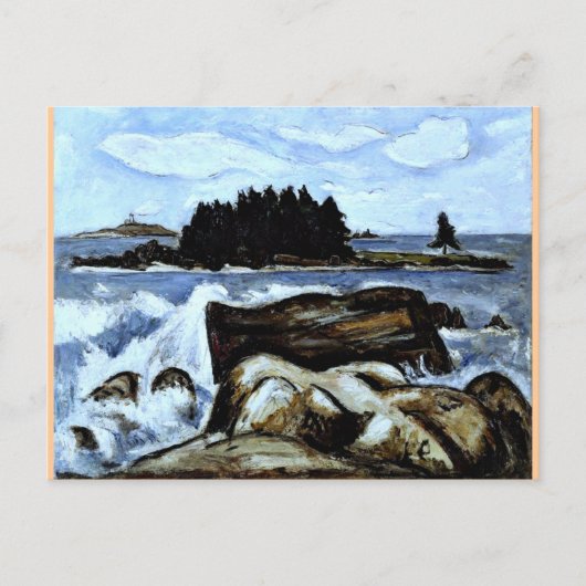 ジョタム島(現在のキツネ)、インディアンポイント外 ポストカード (正面)