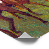 ジョッキーとレースウマ、エドガー・デガス ポスター (角)