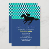 ジョッキーのプライドの青の招待状 招待状 (正面/裏面)