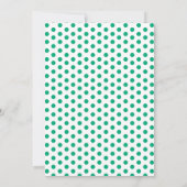 ジョッキーシルクドットグリーンアンドホワイトダービーパーティー 招待状 (裏面)