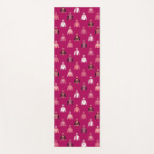 ジョッキーシルクピンクの競馬 ヨガマット (正面)