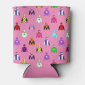 ジョッキーシルクピンクホースライディングクーラーボックス 缶クーラー (正面)