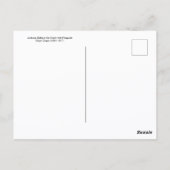 ジョッキーズレースフラッグポールエドガーデガ ポストカード (裏面)