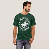 ジョッキーフライの競馬レースのダービーギフト Tシャツ (正面フル)