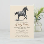 ジョッキーレースホースダービーパーティー 招待状 (スタンド正面)