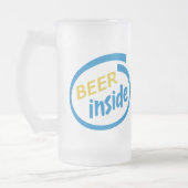 ジョッキ/曇らされたマグの中のビール フロストグラスビールジョッキ (左)