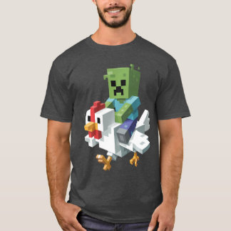 ジョックチキンピールアートゲーマーゾンビ男子の友達 Tシャツ