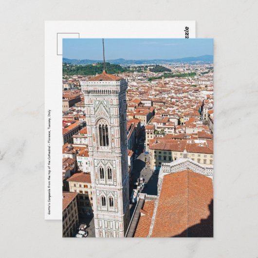 ジョットズカンパニール – フィレンツェ,トスカーナ,イタリア ポストカード (正面/裏面)