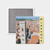 ジョットズカンパニール – フィレンツェ，トスカーナ，イタリア マグネット (正面/裏面)