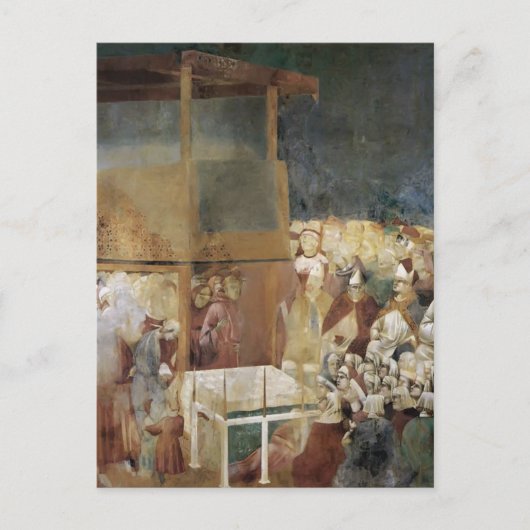 ジョット：聖フランシスの列聖 ポストカード (正面)