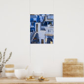 ジョッ伝統的プ色彩の鮮やかルブ・ブルー・ハウス ポスター (キッチン)