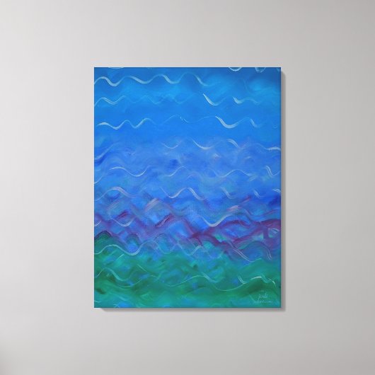 ジョディオリジナルウォー絵を描ズ キャンバスプリント (正面)