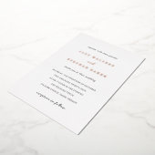 ジョディシンプルエレガントな結婚式 箔招待状 (回転した状態)