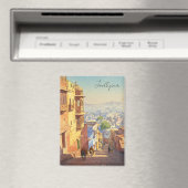 ジョドプールインディアブルーハウスウォーターカラー マグネット (インサイチュ (食洗機))