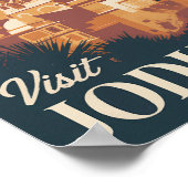 ジョドプールインドイラストレーショントラベルアートヴィンテージ ポスター (角)