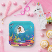 ジョナアンドザホエールキッズスクエア紙プレート ペーパープレート (パーティー)