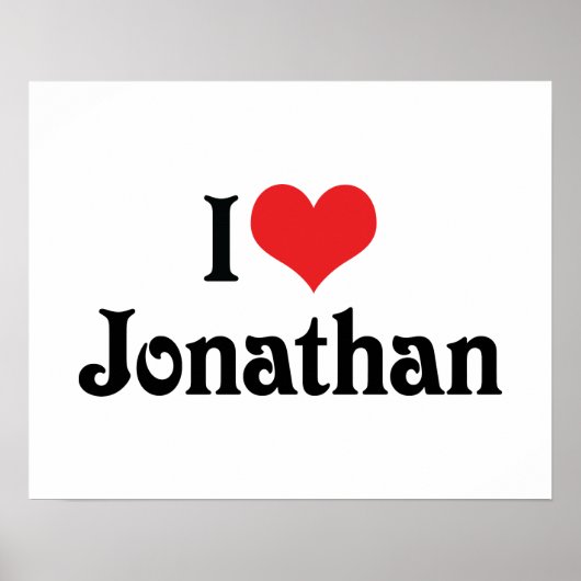 ジョナサンが大好き ポスター (正面)